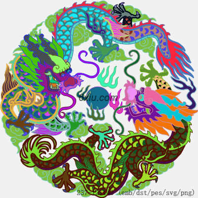 svg矢量绣花图下载