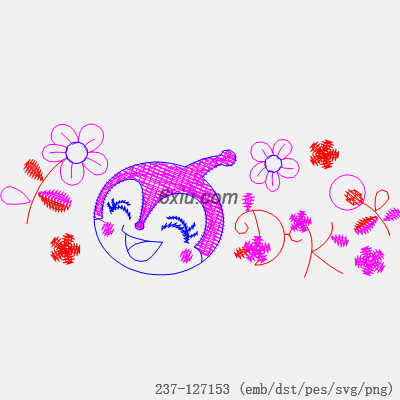 svg矢量绣花图下载