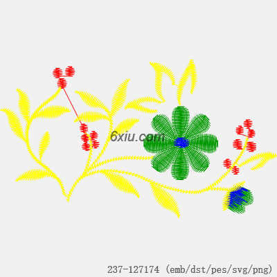 svg矢量绣花图下载