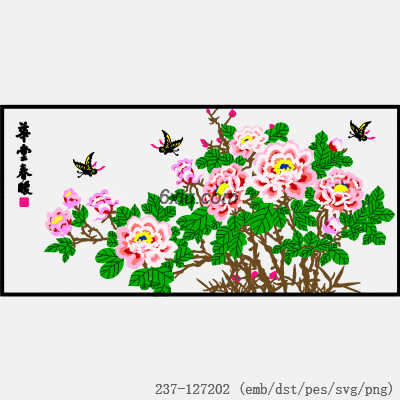 svg矢量绣花图下载
