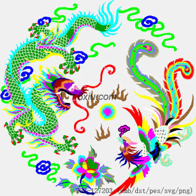svg矢量绣花图下载