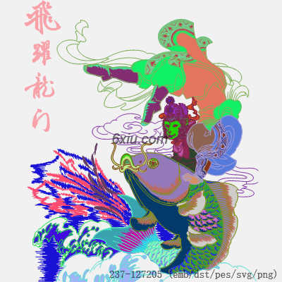 svg矢量绣花图下载