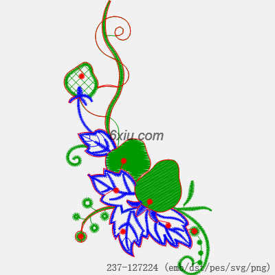 svg矢量绣花图下载