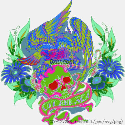 svg矢量绣花图下载