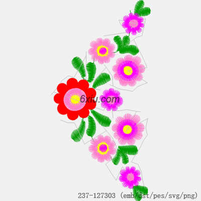 svg矢量绣花图下载