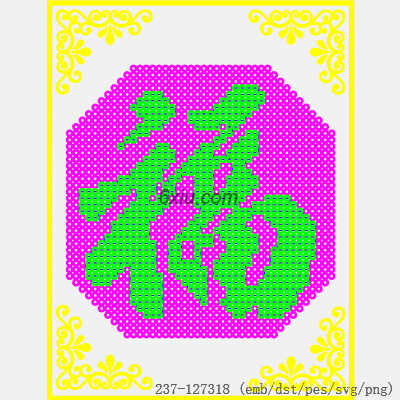 svg矢量绣花图下载