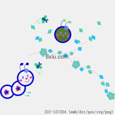 svg矢量绣花图下载