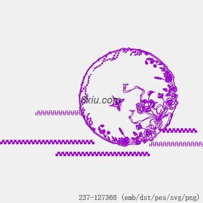 svg矢量绣花图下载