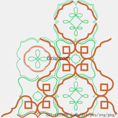 svg矢量绣花图下载