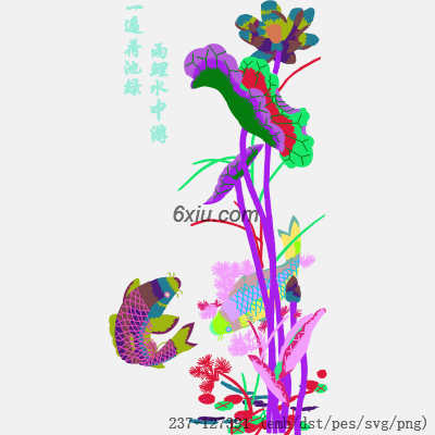 svg矢量绣花图下载