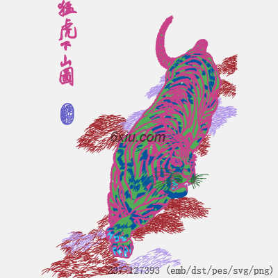 svg矢量绣花图下载
