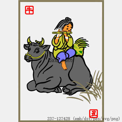 svg矢量绣花图下载