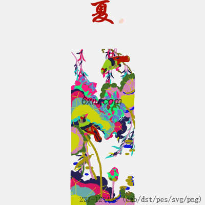 svg矢量绣花图下载
