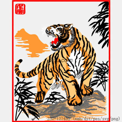 svg矢量绣花图下载