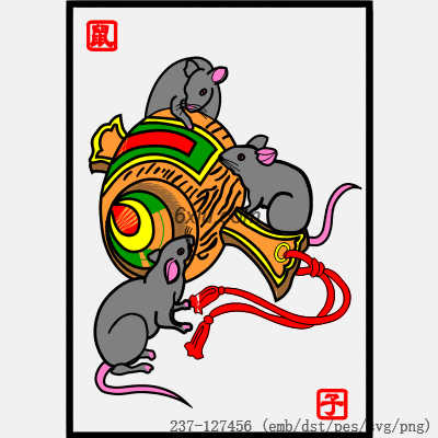 svg矢量绣花图下载