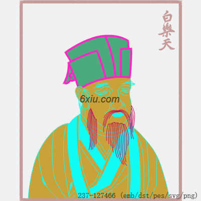 svg矢量绣花图下载