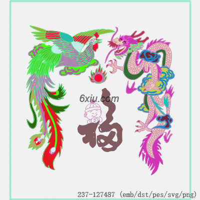 svg矢量绣花图下载