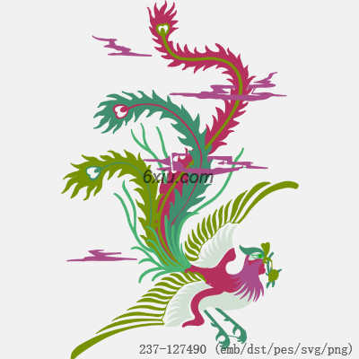 svg矢量绣花图下载