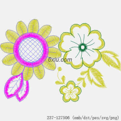 svg矢量绣花图下载