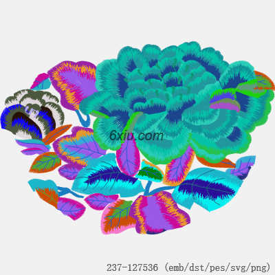 svg矢量绣花图下载