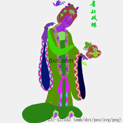 svg矢量绣花图下载
