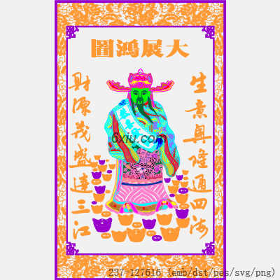 svg矢量绣花图下载