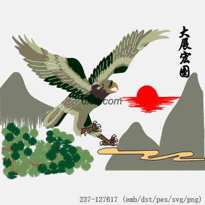 svg矢量绣花图下载