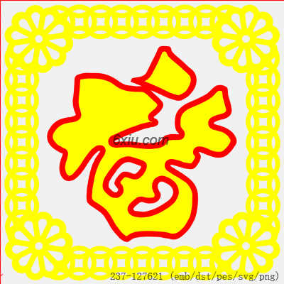 svg矢量绣花图下载