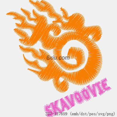 svg矢量绣花图下载