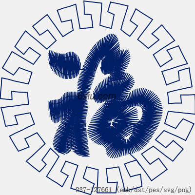 svg矢量绣花图下载