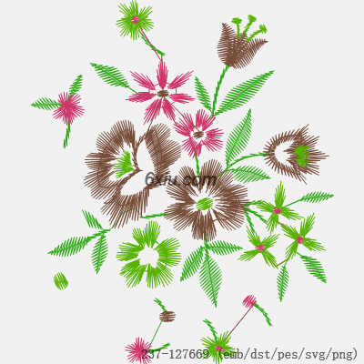svg矢量绣花图下载