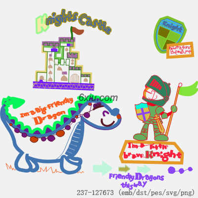 svg矢量绣花图下载