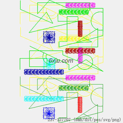 svg矢量绣花图下载