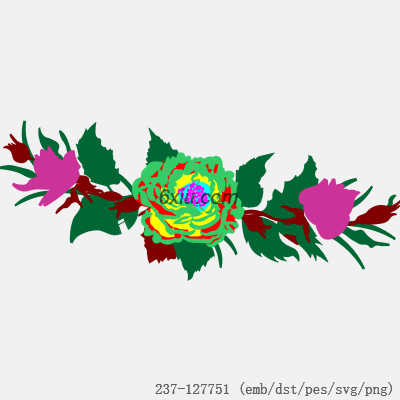 svg矢量绣花图下载
