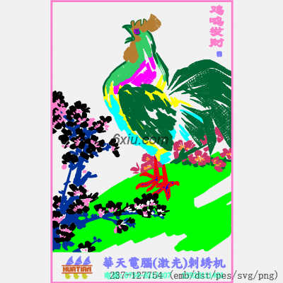 svg矢量绣花图下载