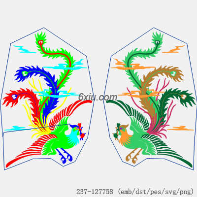 svg矢量绣花图下载
