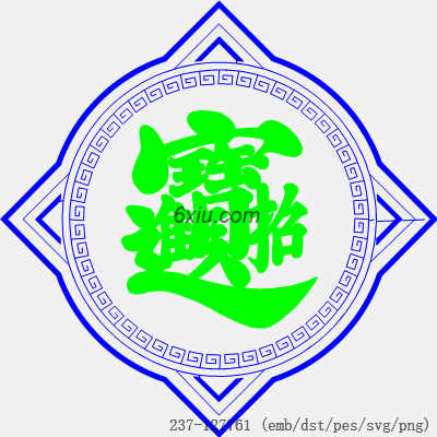 svg矢量绣花图下载