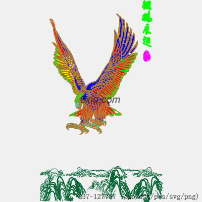 svg矢量绣花图下载