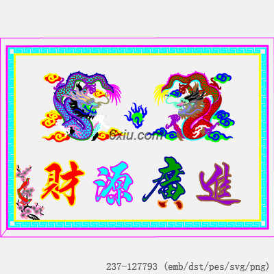 svg矢量绣花图下载