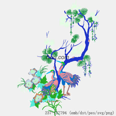 svg矢量绣花图下载