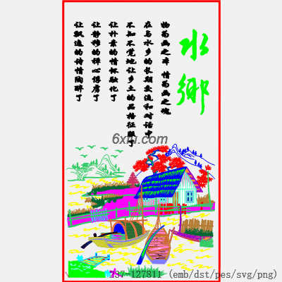 svg矢量绣花图下载