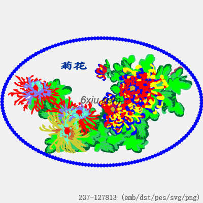 svg矢量绣花图下载
