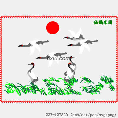 svg矢量绣花图下载