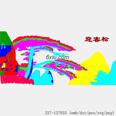 svg矢量绣花图下载