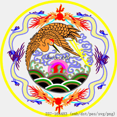 svg矢量绣花图下载