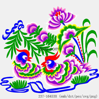 svg矢量绣花图下载