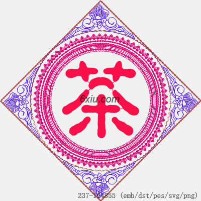 svg矢量绣花图下载