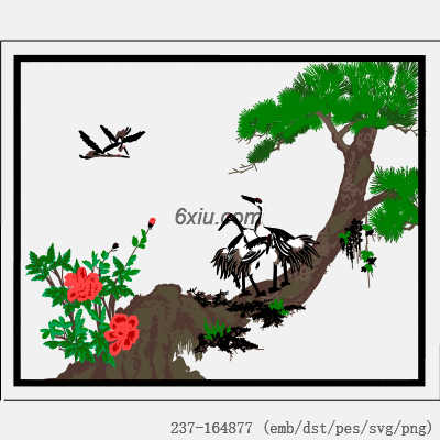 svg矢量绣花图下载