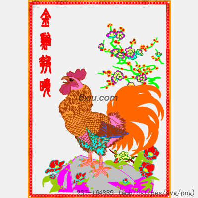 svg矢量绣花图下载