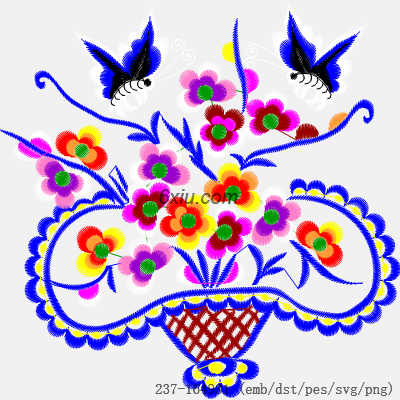 svg矢量绣花图下载